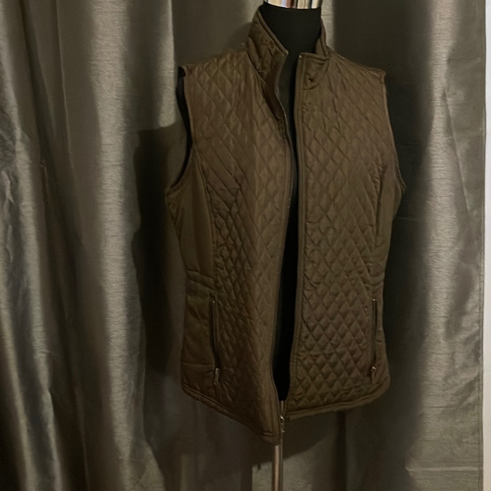 Brown womens vest